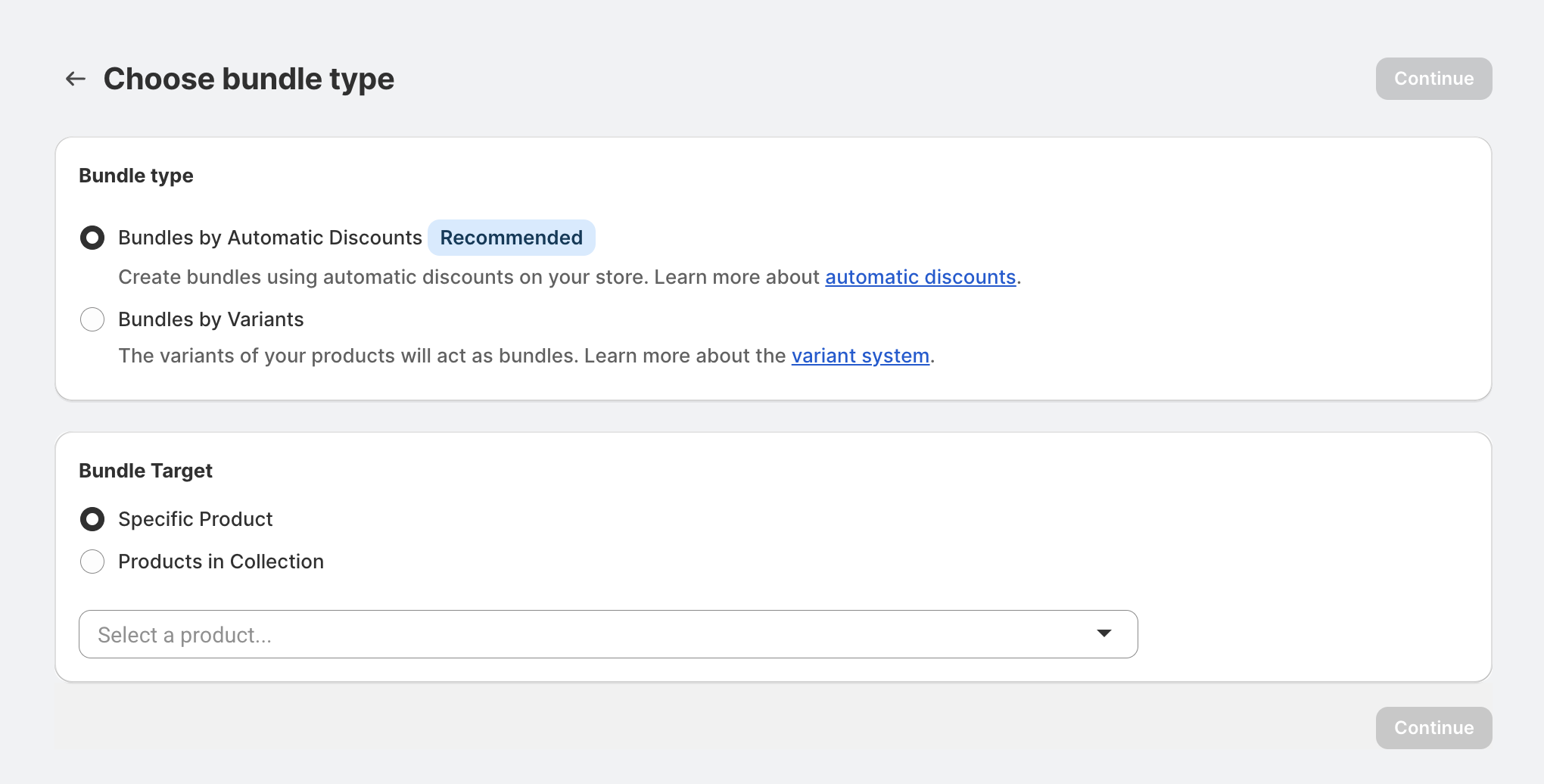 Create offers in WideBundle